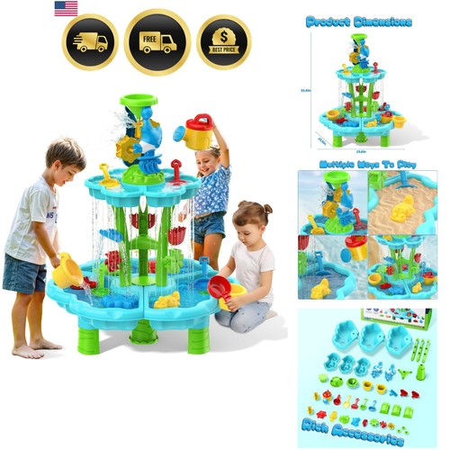 Kids flower water - sand, table